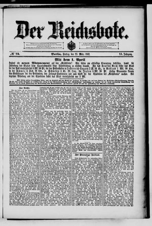 Der Reichsbote on Mar 25, 1892