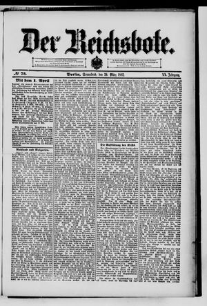Der Reichsbote vom 26.03.1892