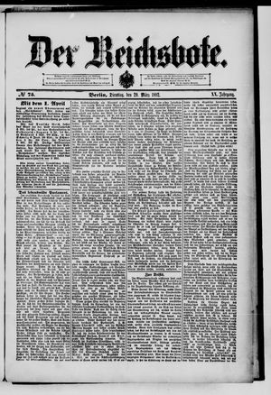 Der Reichsbote on Mar 29, 1892