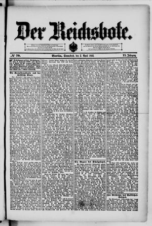 Der Reichsbote on Apr 2, 1892