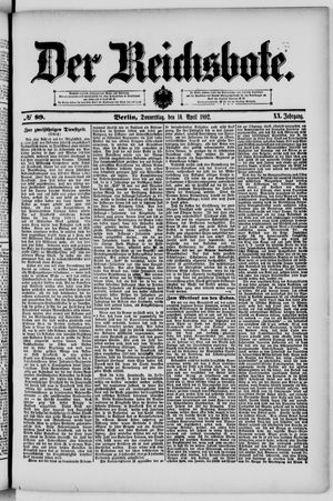 Der Reichsbote vom 14.04.1892