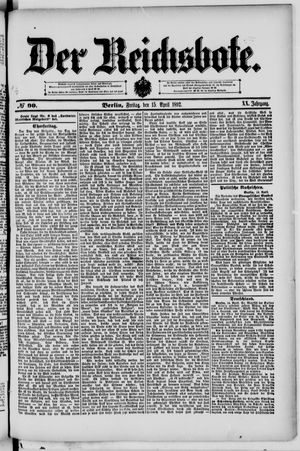 Der Reichsbote on Apr 15, 1892