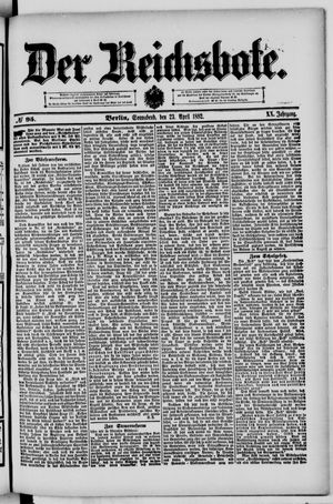 Der Reichsbote vom 23.04.1892