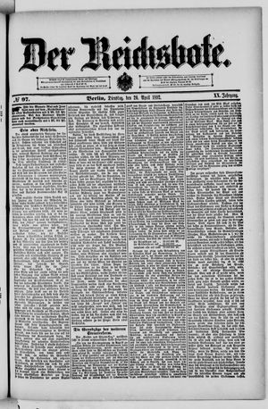 Der Reichsbote vom 26.04.1892