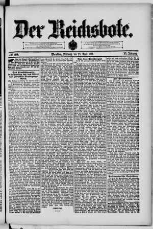 Der Reichsbote vom 27.04.1892