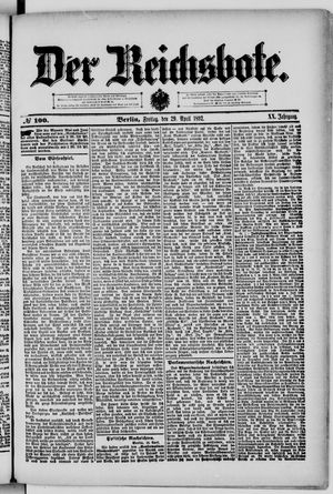 Der Reichsbote vom 29.04.1892