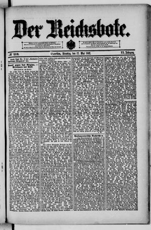 Der Reichsbote on May 17, 1892