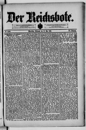 Der Reichsbote vom 18.05.1892