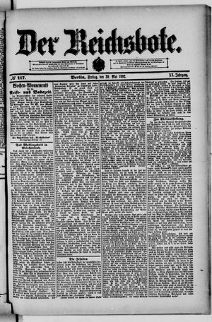 Der Reichsbote vom 20.05.1892