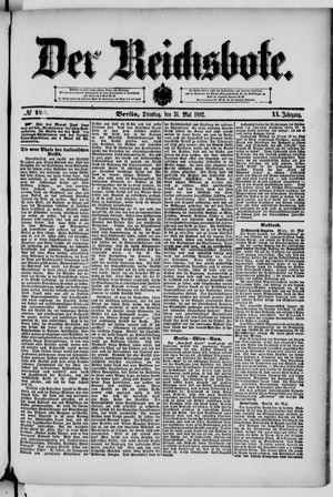 Der Reichsbote on May 31, 1892