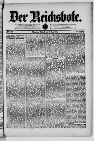 Der Reichsbote on Jun 15, 1892