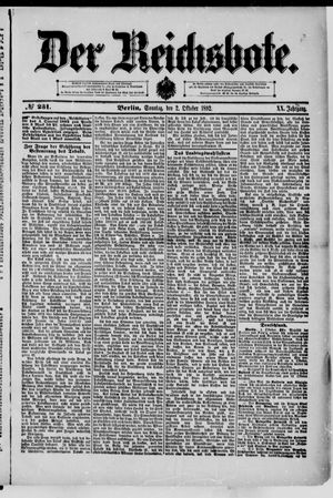 Der Reichsbote vom 02.10.1892