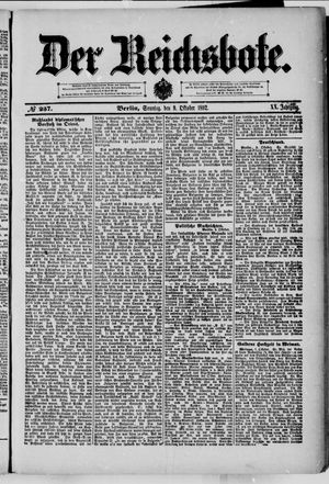 Der Reichsbote vom 09.10.1892