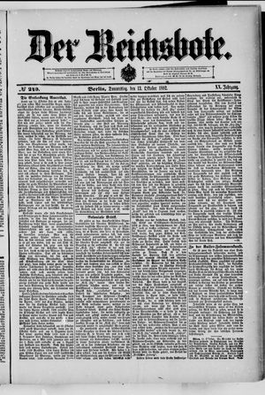 Der Reichsbote vom 13.10.1892