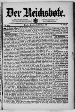 Der Reichsbote vom 27.10.1892