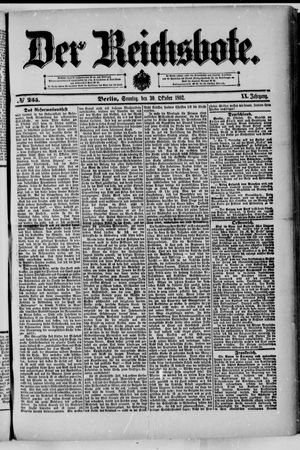 Der Reichsbote vom 30.10.1892