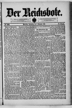 Der Reichsbote vom 03.11.1892