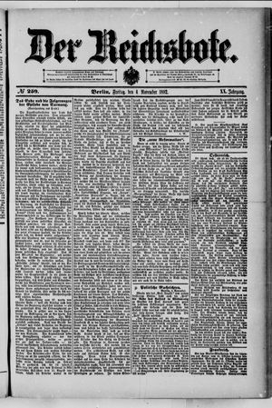 Der Reichsbote vom 04.11.1892