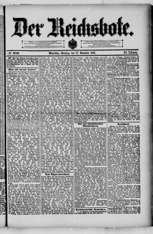 Der Reichsbote vom 27.11.1892