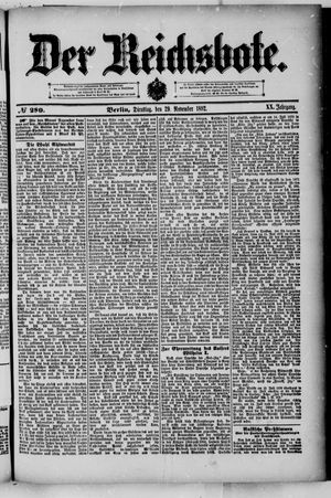 Der Reichsbote vom 29.11.1892