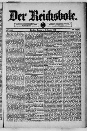 Der Reichsbote vom 11.12.1892