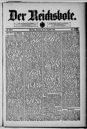 Der Reichsbote vom 18.12.1892