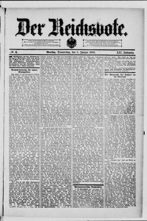 Der Reichsbote on Jan 5, 1893