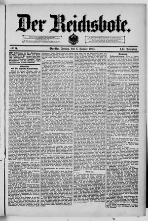 Der Reichsbote vom 06.01.1893