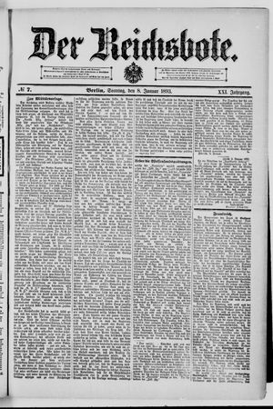 Der Reichsbote vom 08.01.1893