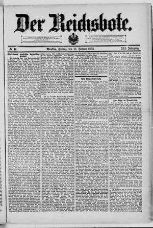 Der Reichsbote vom 13.01.1893