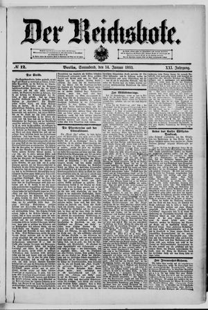 Der Reichsbote on Jan 14, 1893