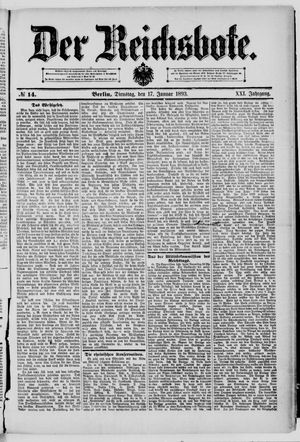 Der Reichsbote vom 17.01.1893