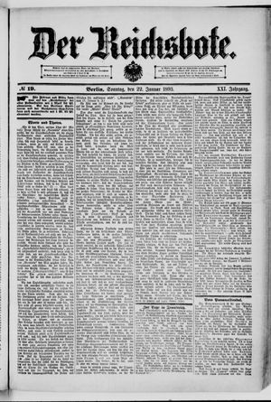 Der Reichsbote on Jan 22, 1893