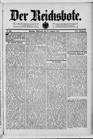 Der Reichsbote on Jan 25, 1893