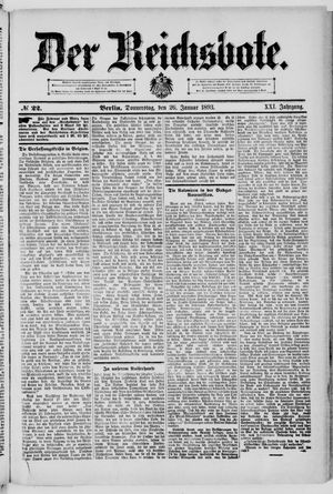 Der Reichsbote on Jan 26, 1893