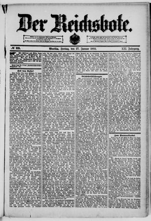 Der Reichsbote vom 27.01.1893
