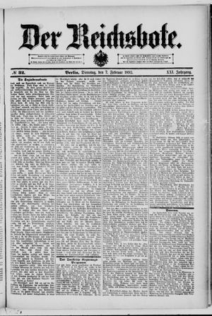 Der Reichsbote on Feb 7, 1893