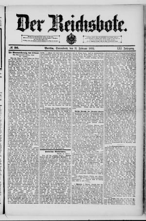 Der Reichsbote on Feb 11, 1893