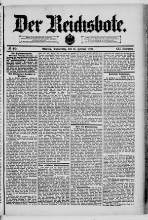 Der Reichsbote on Feb 16, 1893