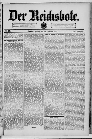 Der Reichsbote vom 24.02.1893
