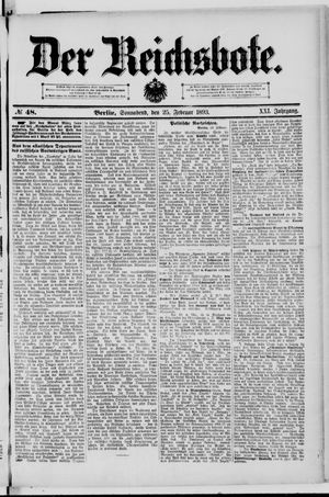 Der Reichsbote vom 25.02.1893