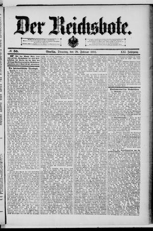 Der Reichsbote on Feb 28, 1893