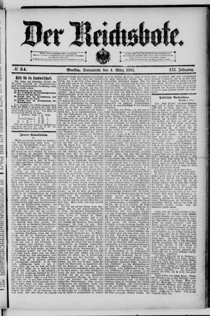 Der Reichsbote on Mar 4, 1893
