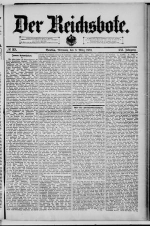 Der Reichsbote vom 08.03.1893