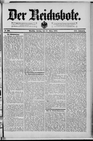 Der Reichsbote vom 10.03.1893