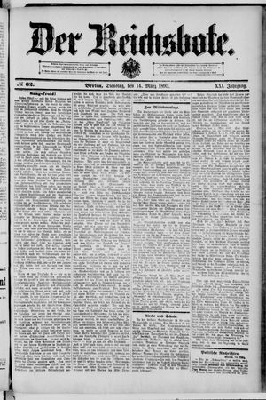 Der Reichsbote on Mar 14, 1893