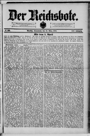 Der Reichsbote on Mar 18, 1893