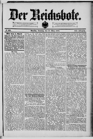Der Reichsbote on Mar 19, 1893