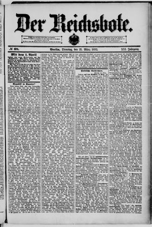 Der Reichsbote on Mar 21, 1893