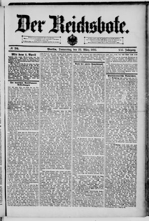 Der Reichsbote on Mar 23, 1893